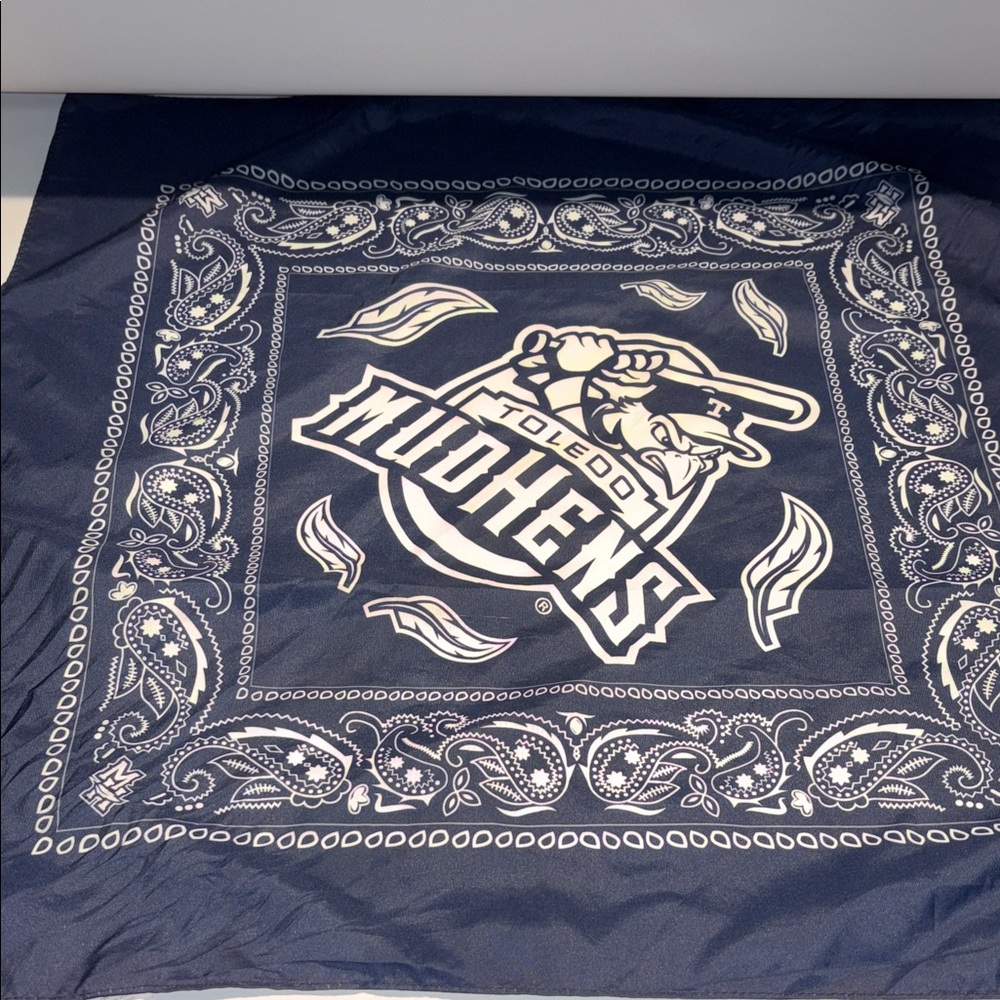 Two Toledo Mud Hens Navy Blue Bandana